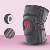 Sports Knee Pads With Adjustable Silicone Spring Loaded Support